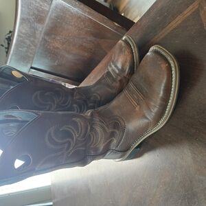 RD Style Brown Cowboy Western Boots Classic Design